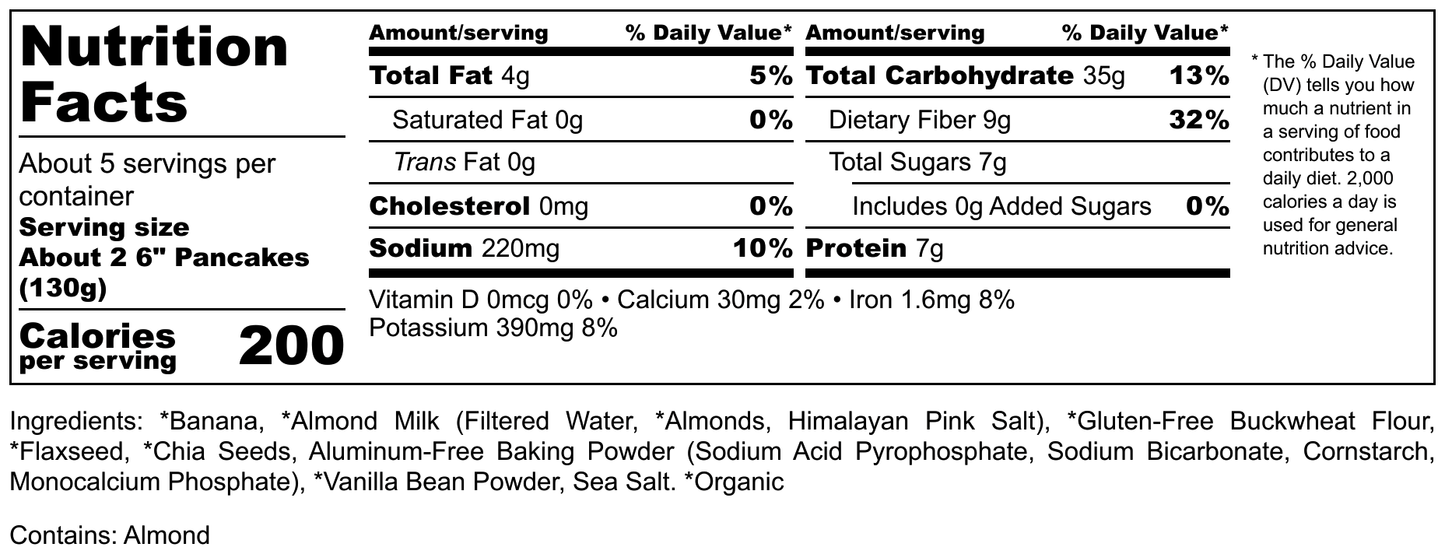 Banana Buckwheat (GF)